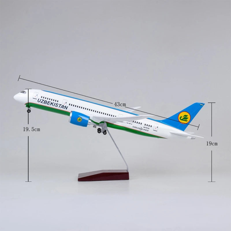 Uzbekistan Airlines B787 Model Aircraft