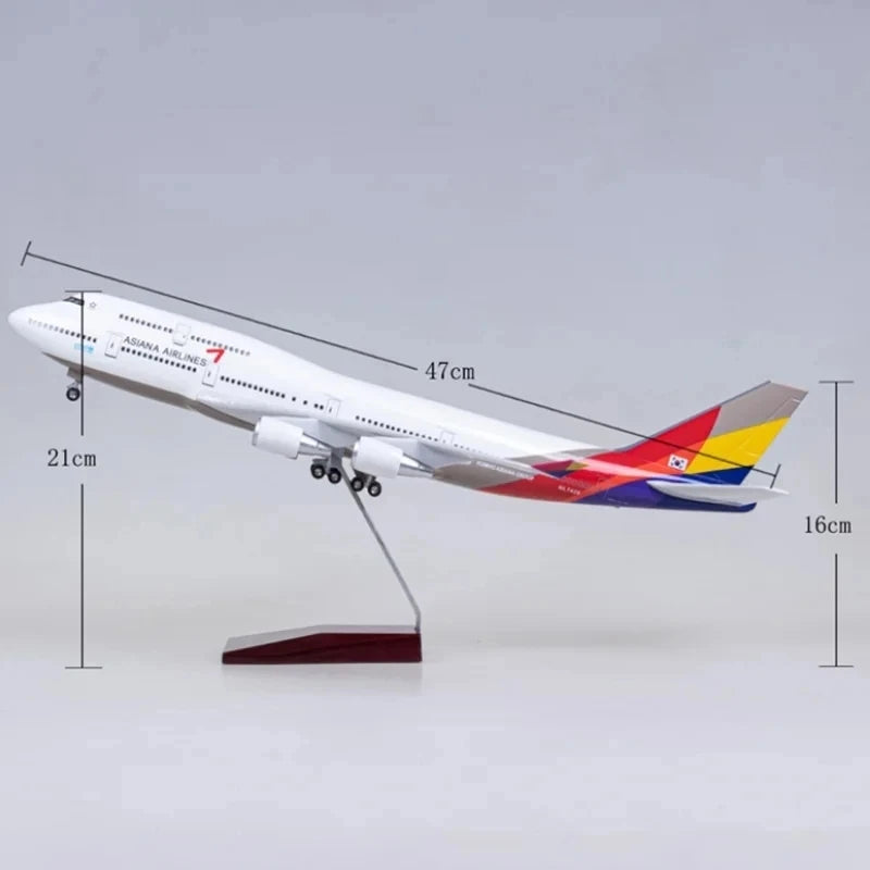 Asiana Airlines B747/A380 Model Aircraft