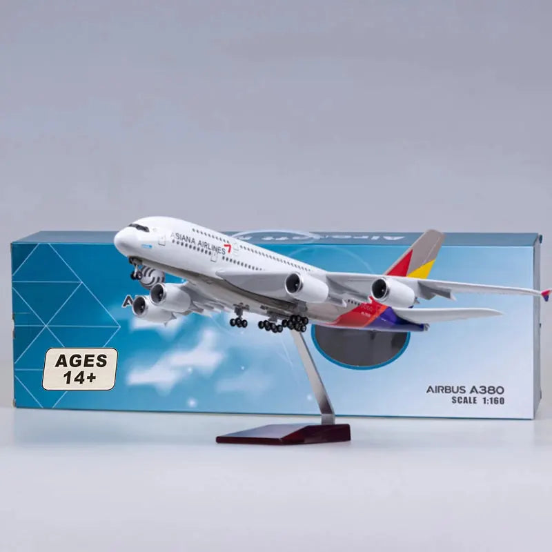 Asiana Airlines B747/A380 Model Aircraft